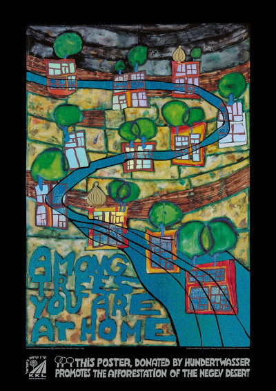 Tu te sens chez toi parmi les arbres - Friedensreich Hundertwasser